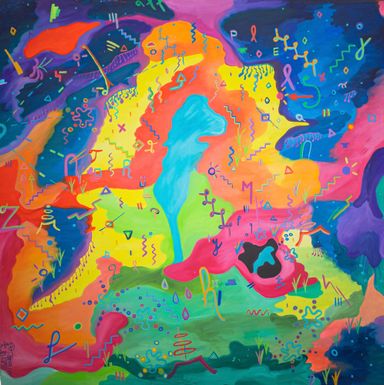 Oil painting 200cmx200cmx5.5cm